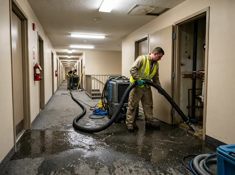 multi-unit-apartment-hallway-f-005 — frequently asked questions, Emergency Burst Pipe Water Extraction & Removal in Port All…